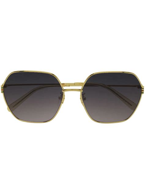 hexagon sunglasses gucci|Geometric.